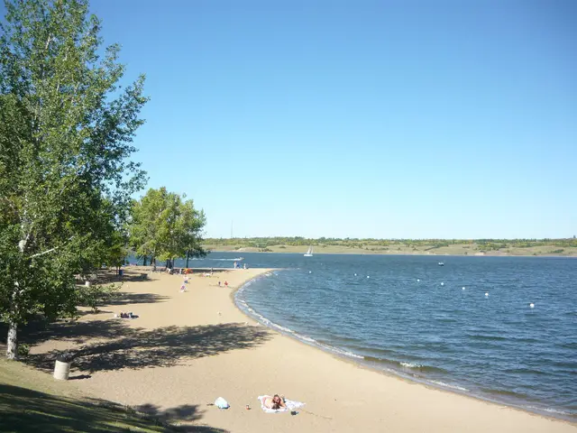 Sandy beach on Last Mountain Lake